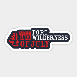 Fort Wilderness 4th of July Sticker